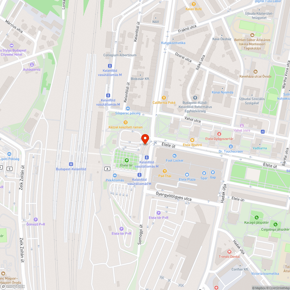 Parlagfűtenger az Etele téren bejelentés helye