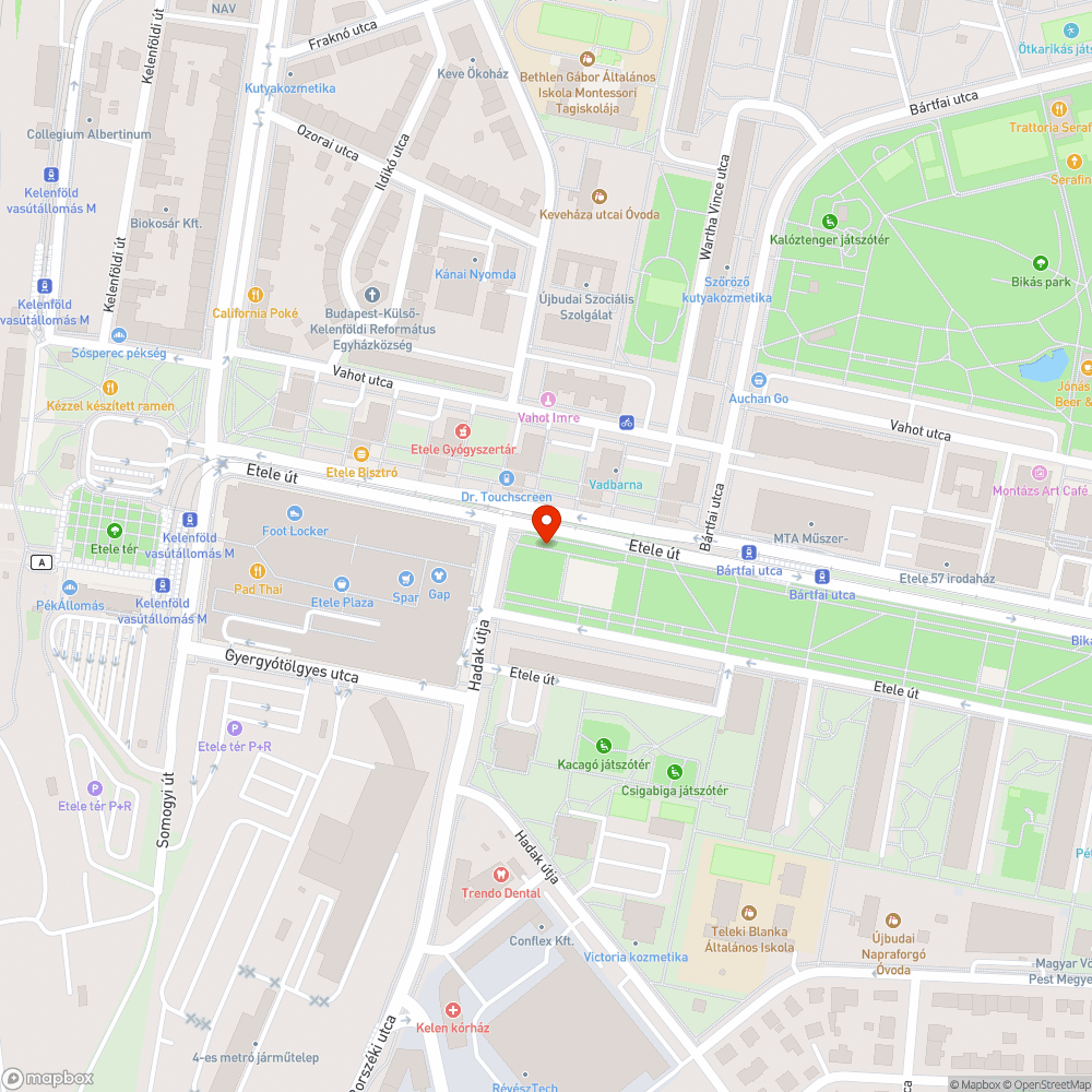 A nemrég átadott Etele Parkban is a parlagfű az úr bejelentés helye