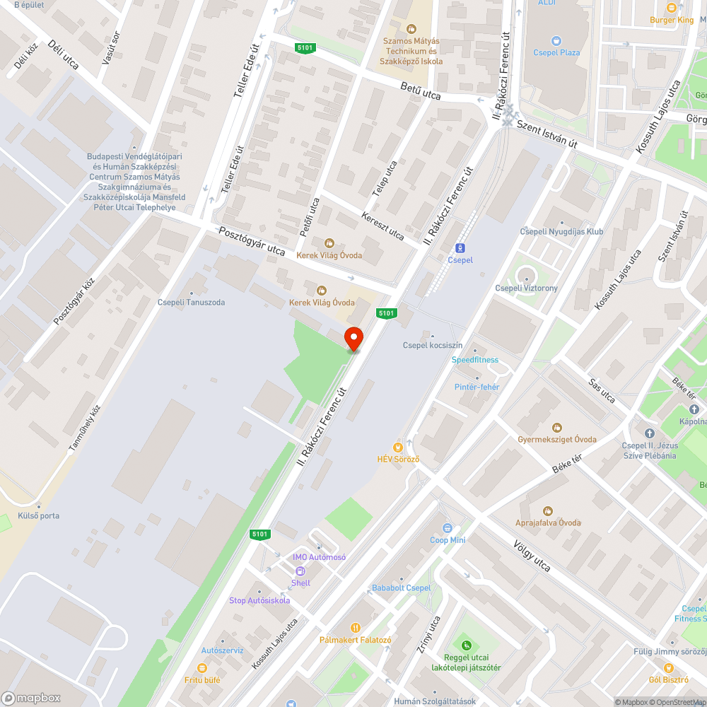 Szemét a járdán és kerékpárúton bejelentés helye