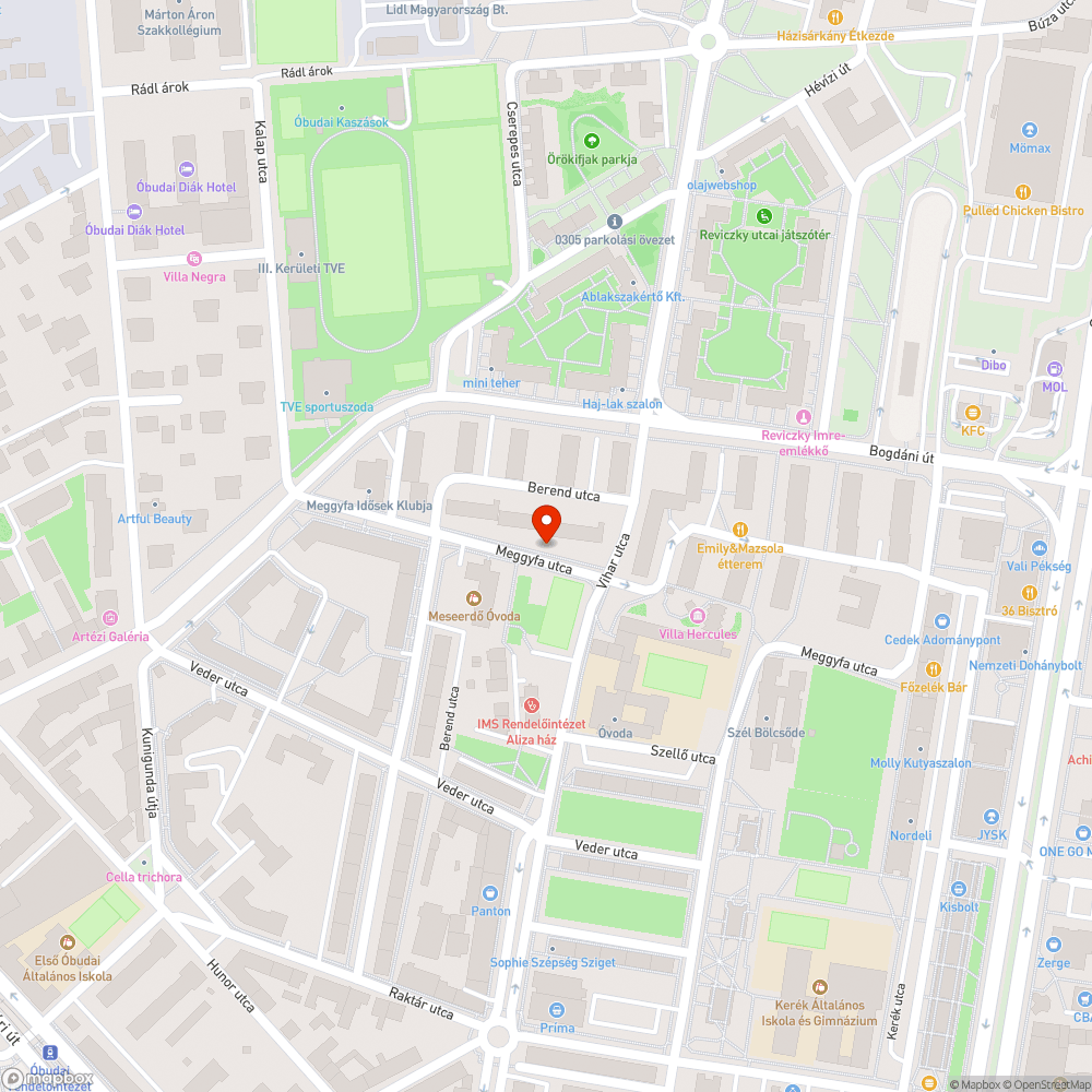 Felpupozott, begazosodott hepehupás járda bejelentés helye