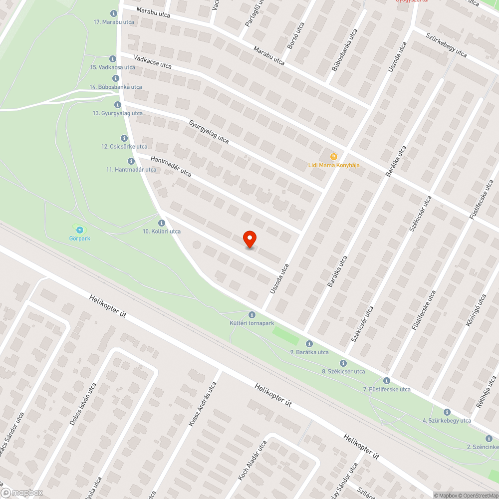 Közterületen található vízelvezető árok berogyott, kilyukadt bejelentés helye