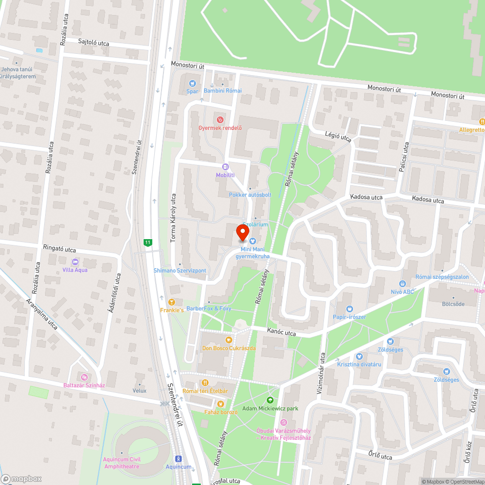 Kiszáradt fa bejelentés helye