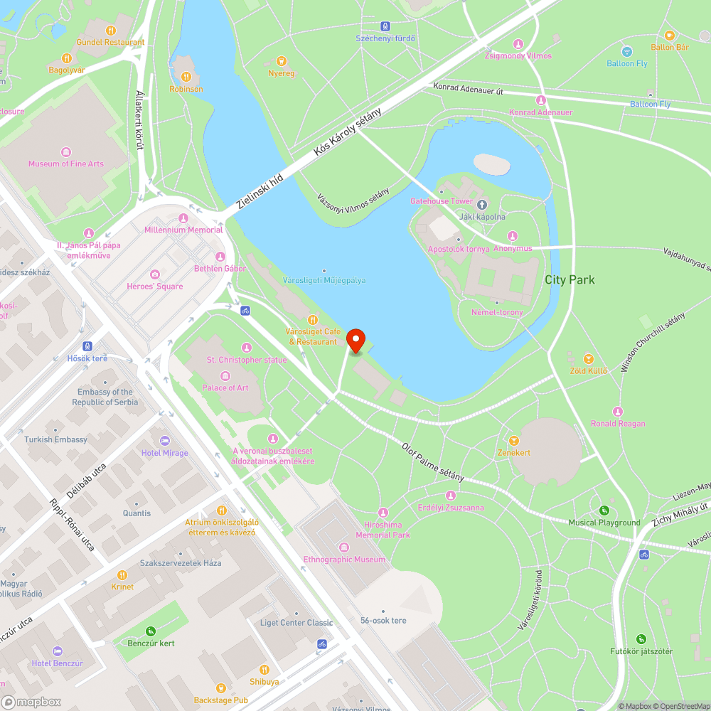 Graffiti és szétesett burkolat bejelentés helye