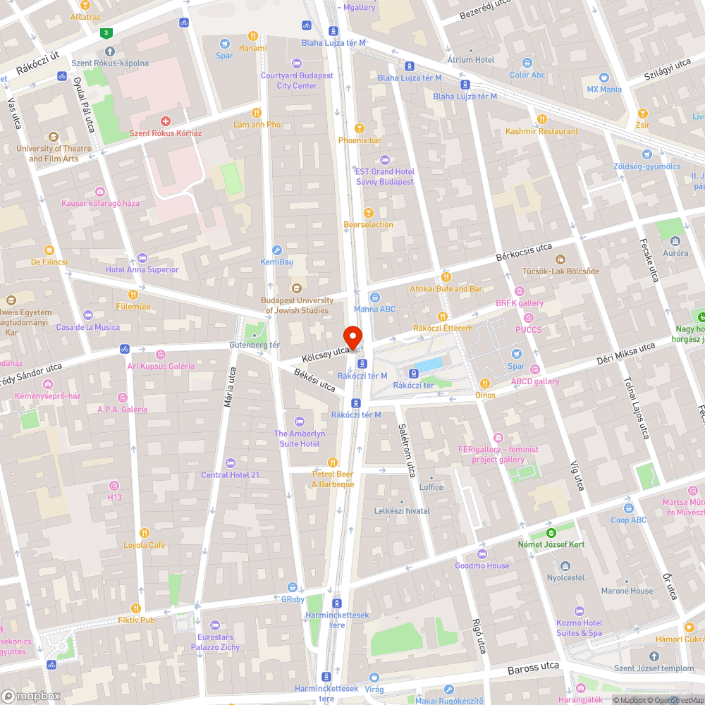 Botlásveszélyes rács bejelentés helye