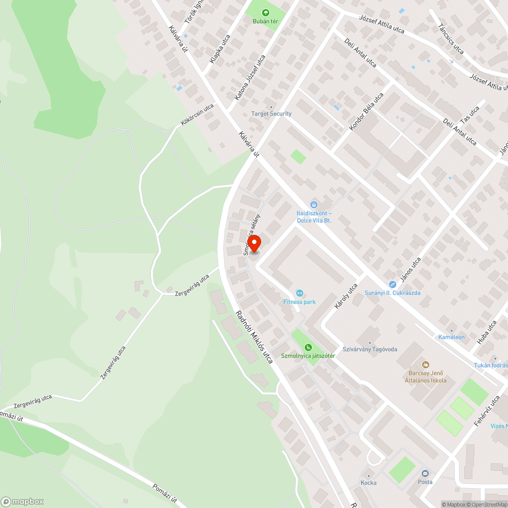 Elhanyagolt zöldterület bejelentés helye