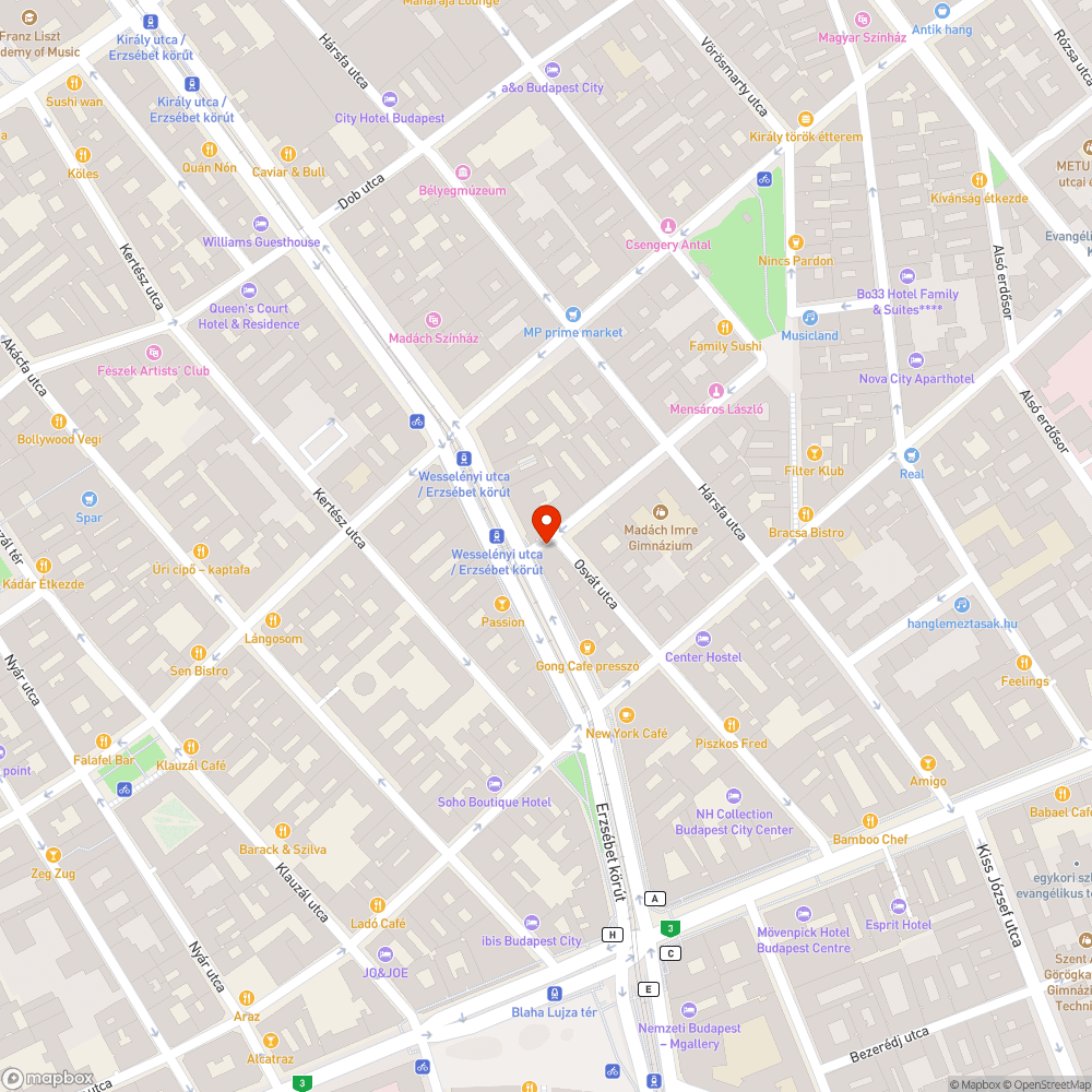 Mozgássérült parkoló bejelentés helye