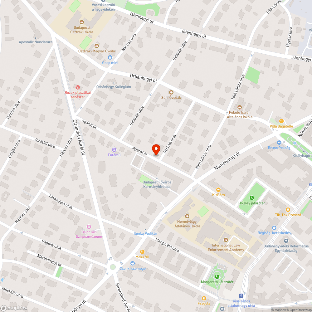 Besüllyedő/beszakadó járda az Agárdi úton bejelentés helye