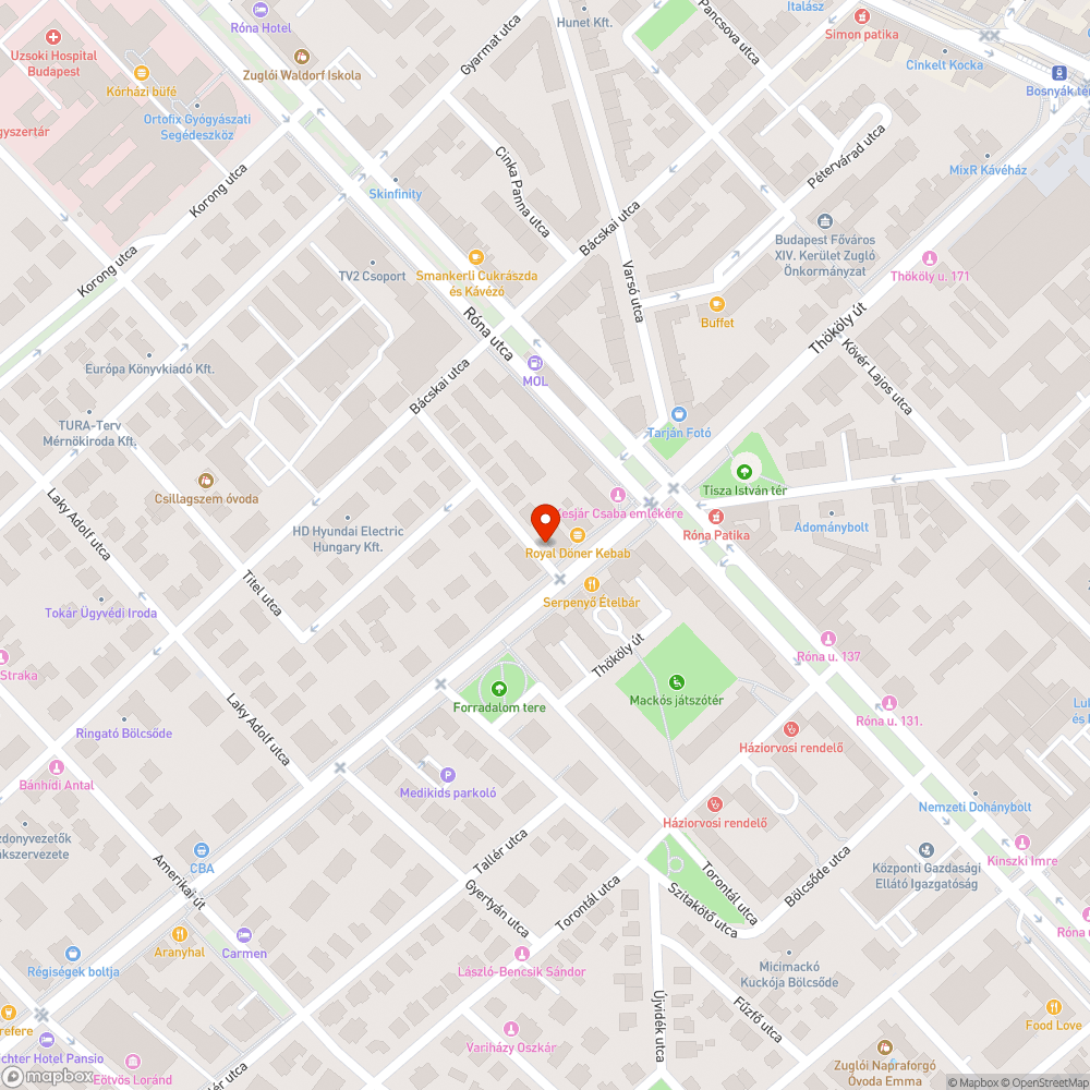 kiszáradt fa bejelentés helye