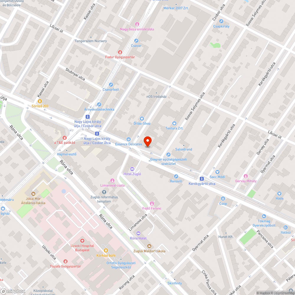 Kiszáradt fa bejelentés helye