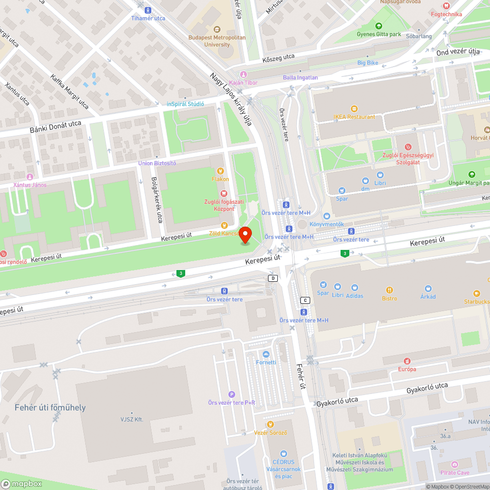 Illegális sittkupac bejelentés helye