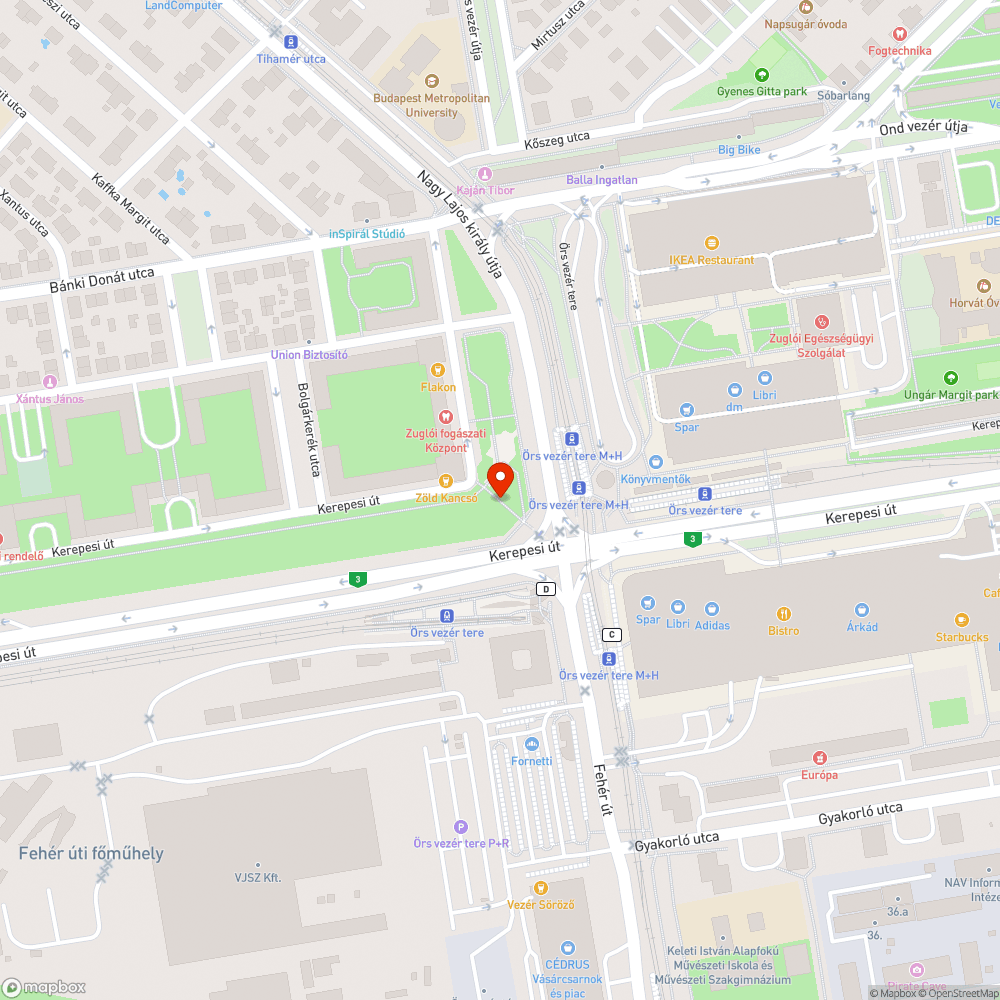 Kőtömbök a fűben bejelentés helye