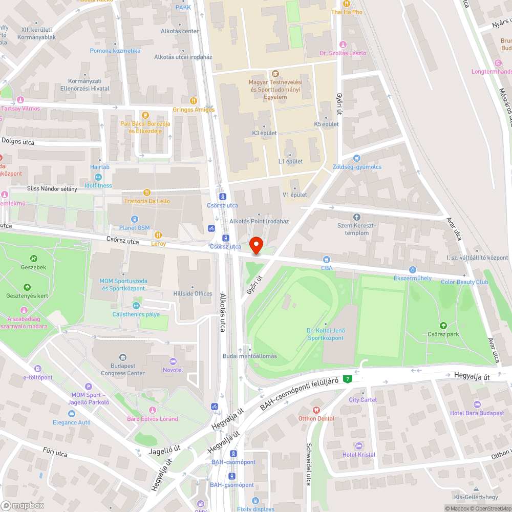 Lesüllyedt csatornafedlap a Csörsz utcánál bejelentés helye