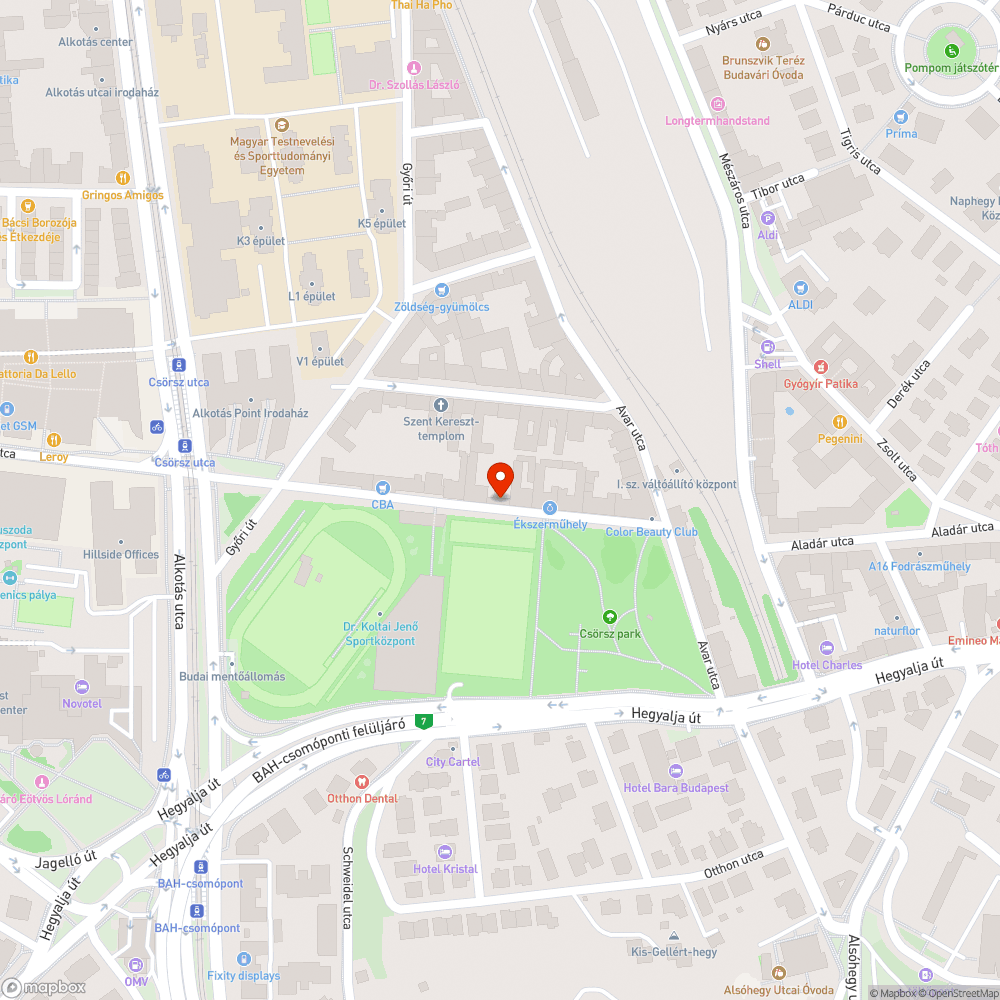 Sérült fedlap és környezete a Csörsz utcában bejelentés helye