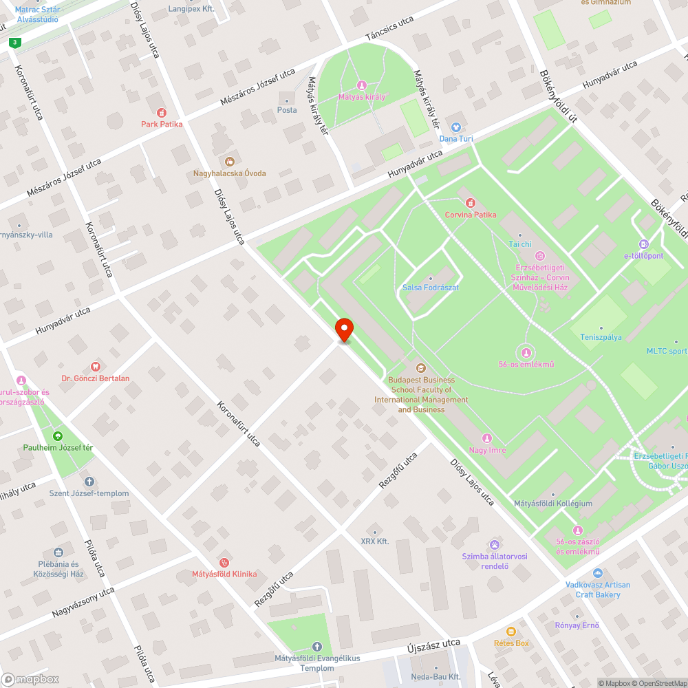 Eldugut víznyelő bejelentés helye