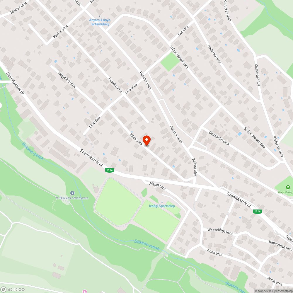 Árkok a Zilah utcában bejelentés helye