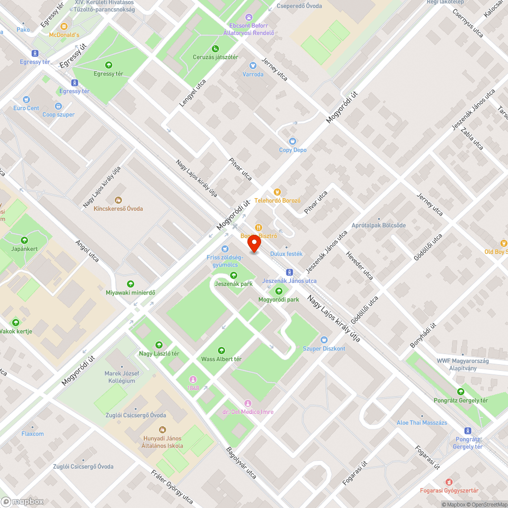 Vadparkolás és zöldfelület hiánya bejelentés helye