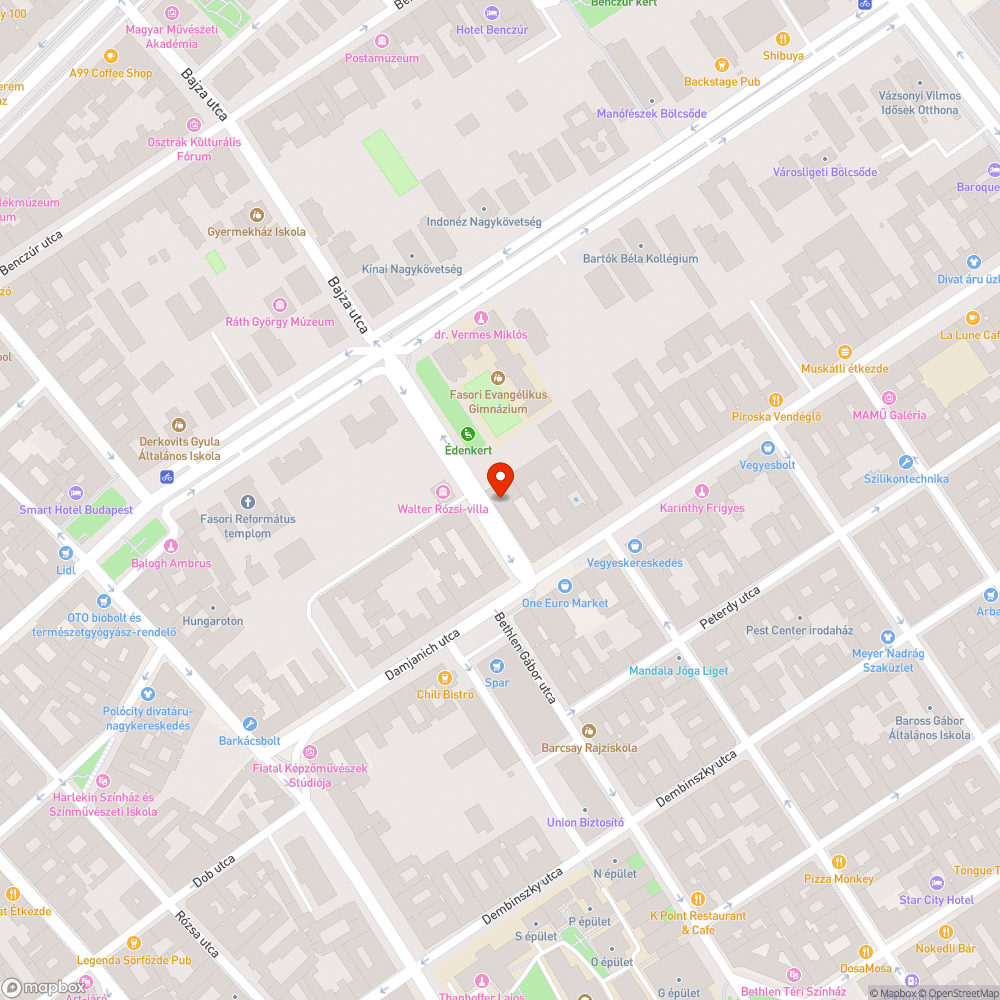 Gaz a Bajza utcában bejelentés helye