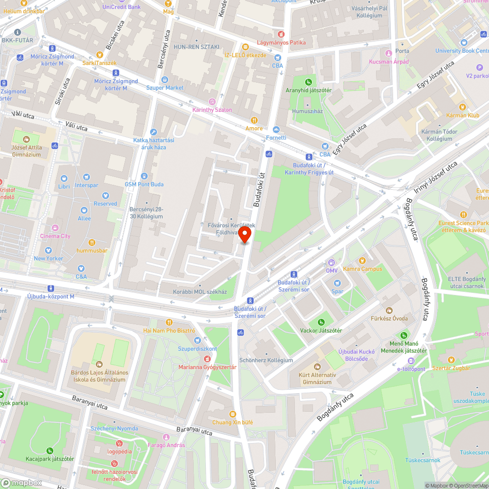 Futár kijelző forgalmas megállóba? - Budafoki út / Szerémi sor (33-133E megálló) Nagytétény irányába bejelentés helye