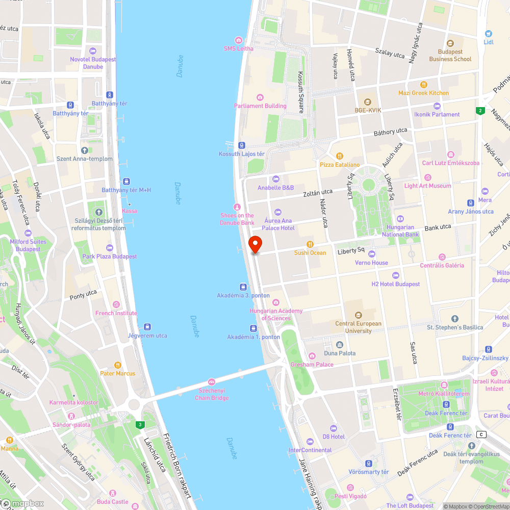 Méteres gaz a Széchenyi rakparton bejelentés helye