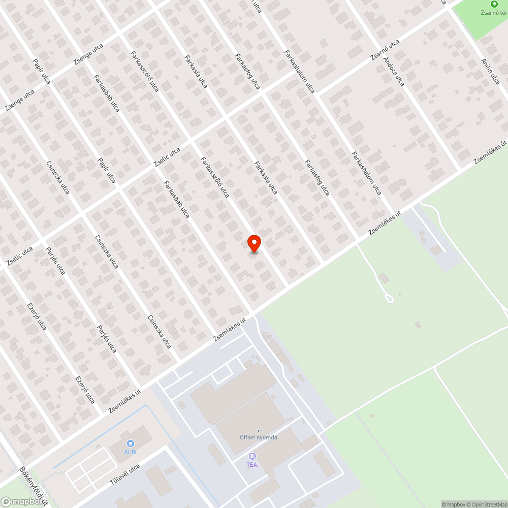 Kátyúk javítása után visszamaradt töremlék bejelentés helye