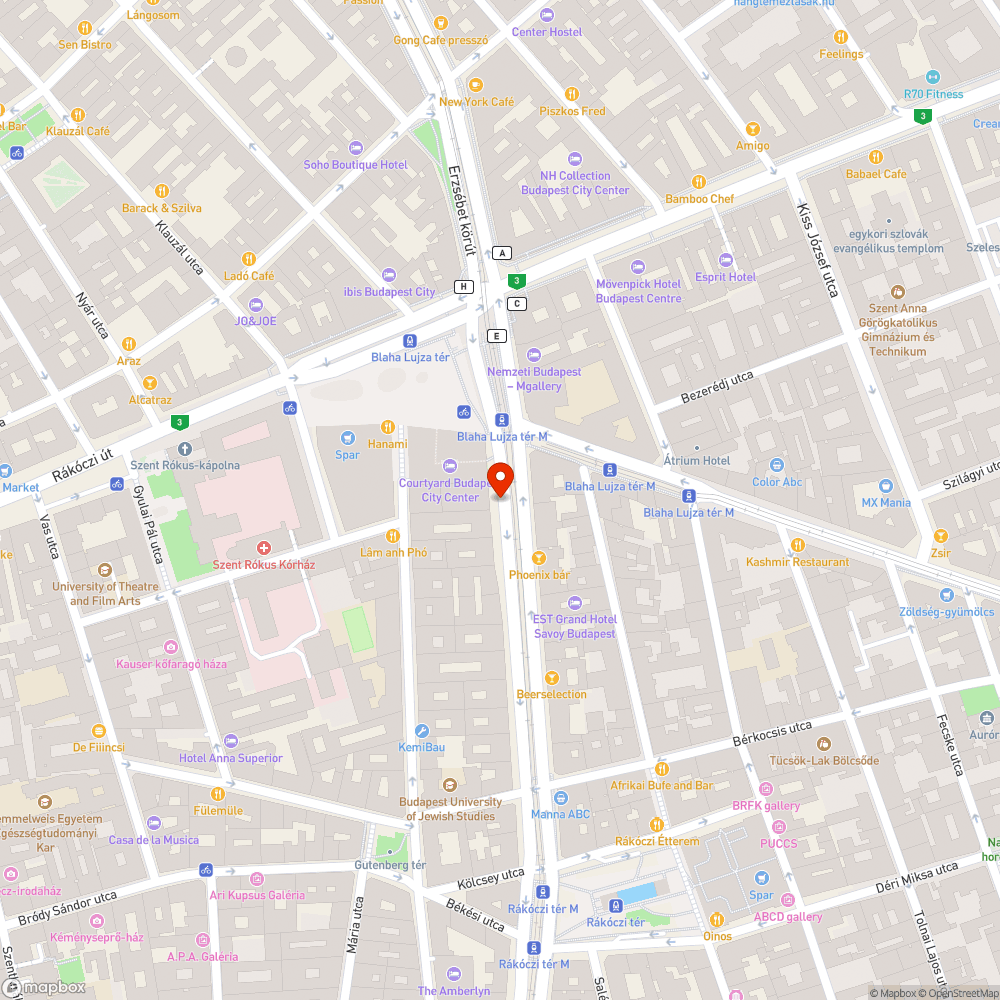 Megrongált pad (Blaha) bejelentés helye