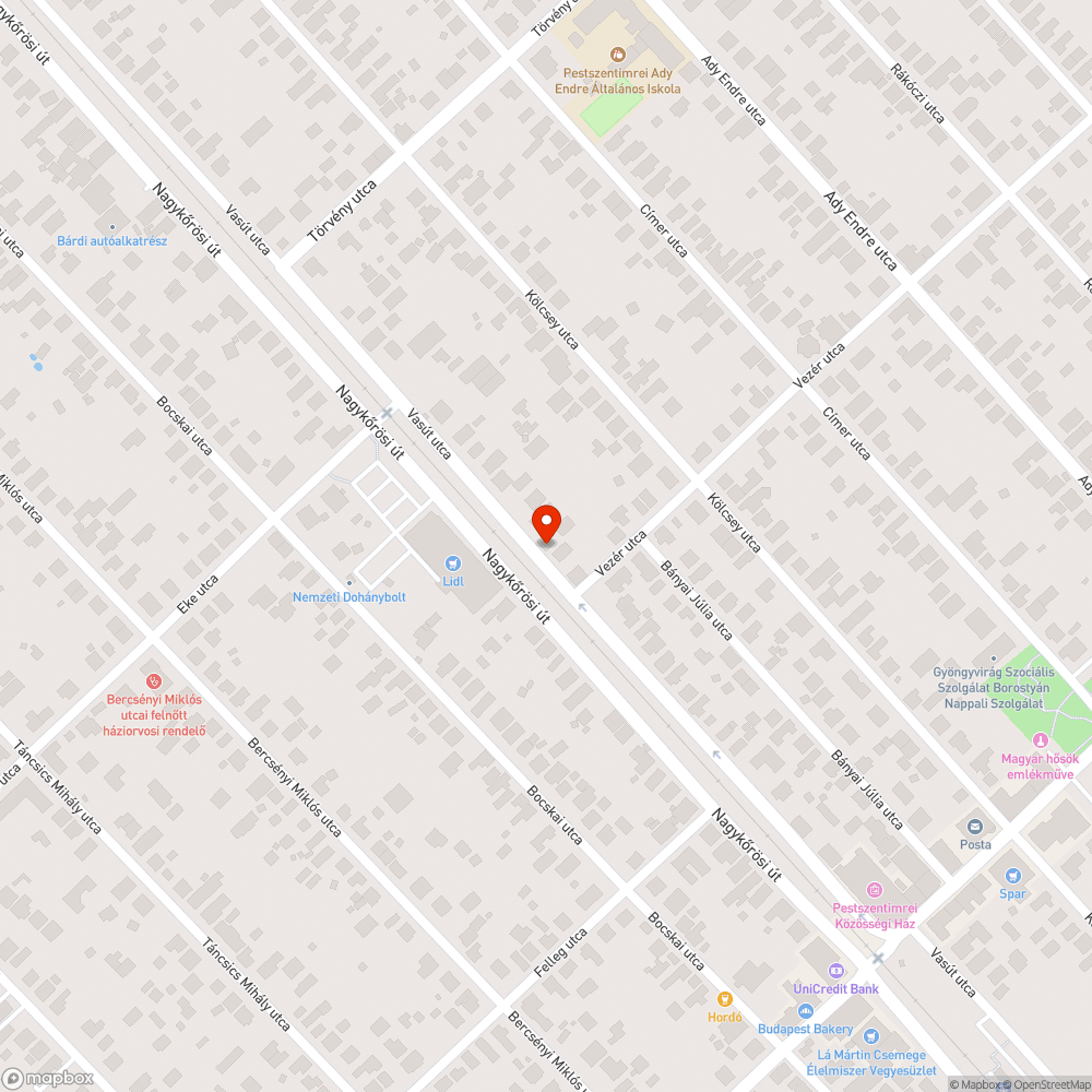 életveszélyes épület bejelentés helye