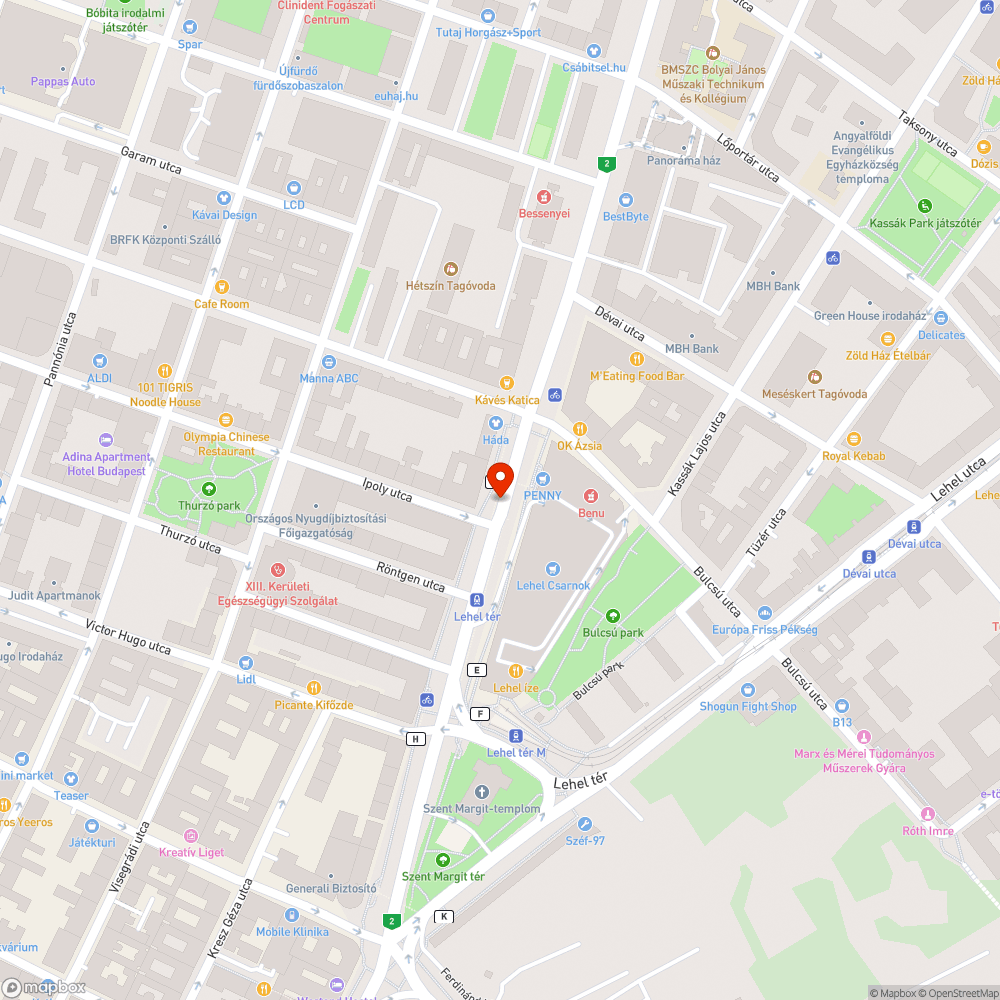 Zöldhulladék a Lehel térnél bejelentés helye