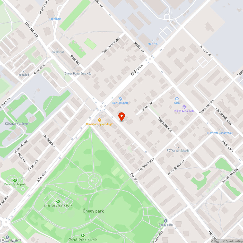 Felújításra szoruló járda bejelentés helye