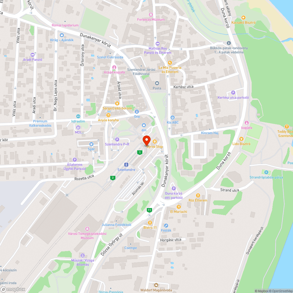 Takart utastájékoztató kijelző bejelentés helye