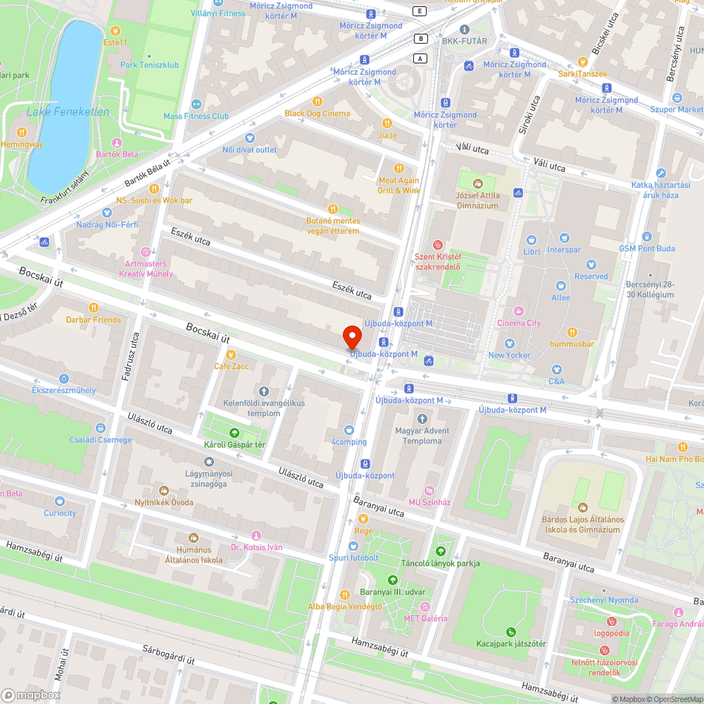 Sérült fedlap Újbuda központnál bejelentés helye