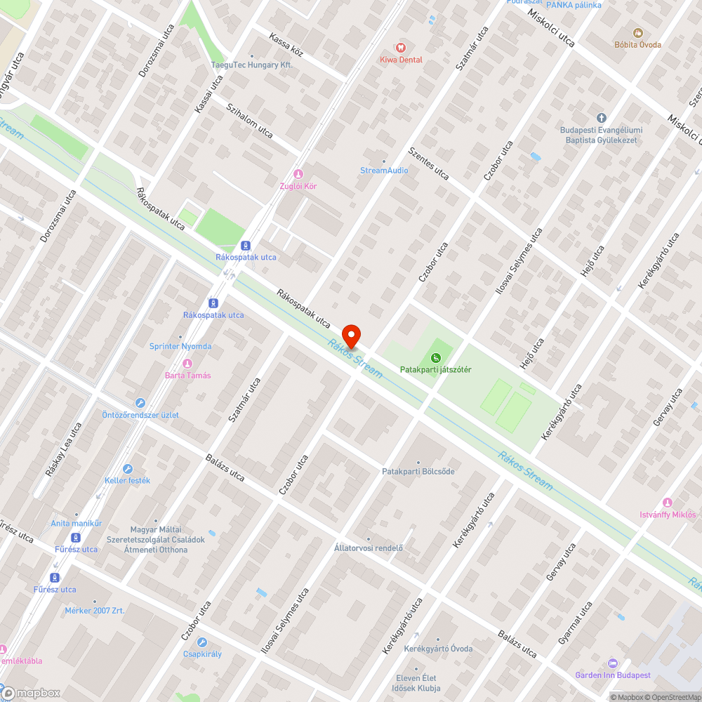 Banakocsi a vízben bejelentés helye