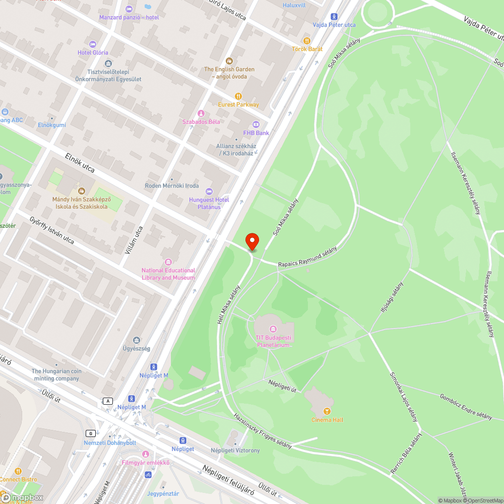 Felfestés bejelentés helye