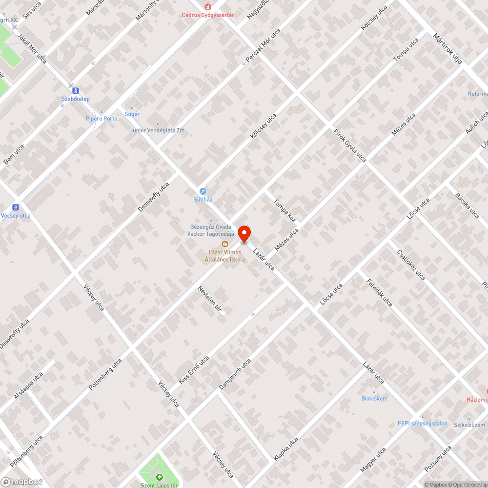 Leesett utcanévtábla bejelentés helye