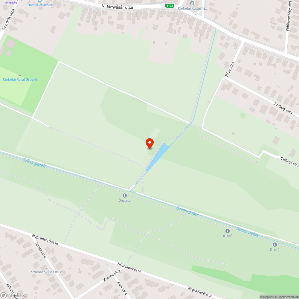 Rugóka bejelentés helye