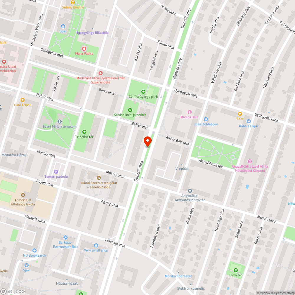 Kátyús kerékpár út bejelentés helye