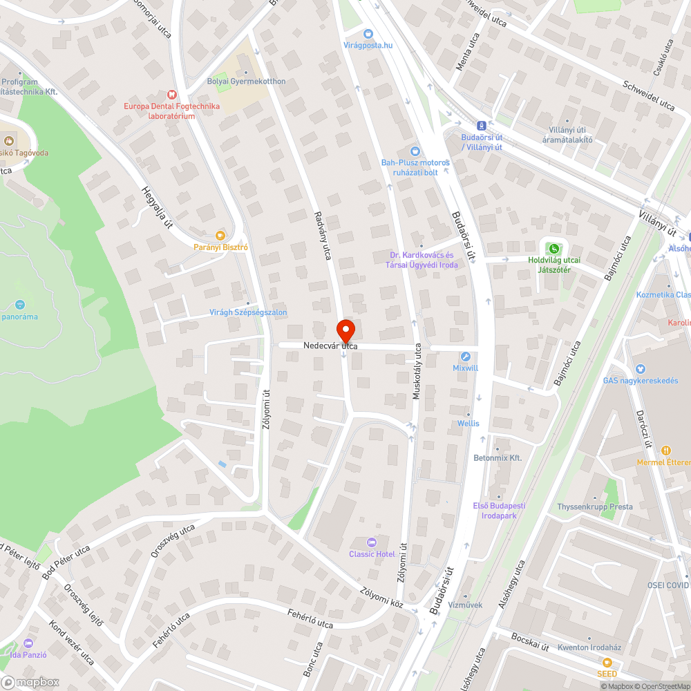 Közterületen tárolt roncsautó bejelentés helye