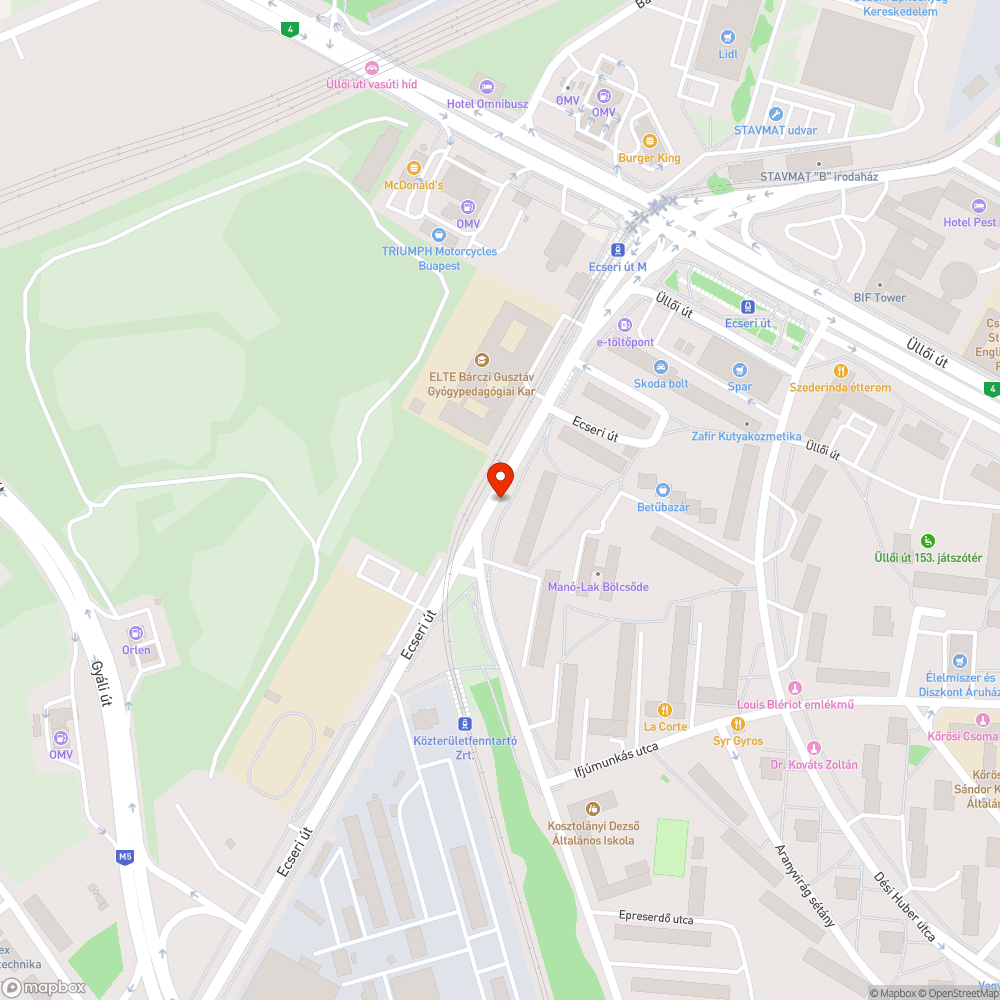 Halott macska bejelentés helye