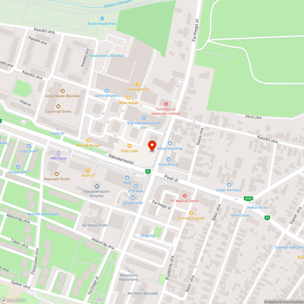 Rozsdás fülke bejelentés helye