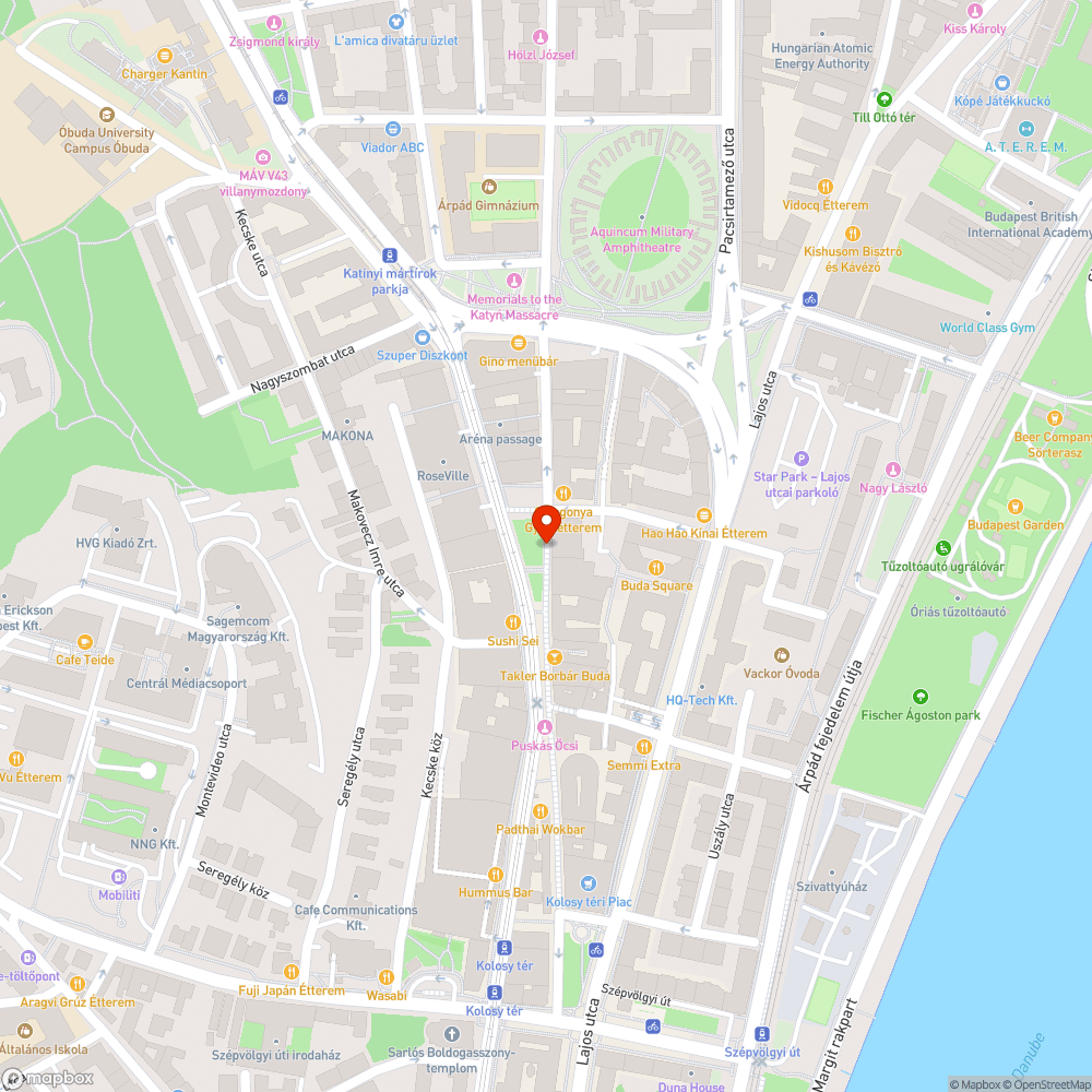 Az óbudai promenád padjai bejelentés helye