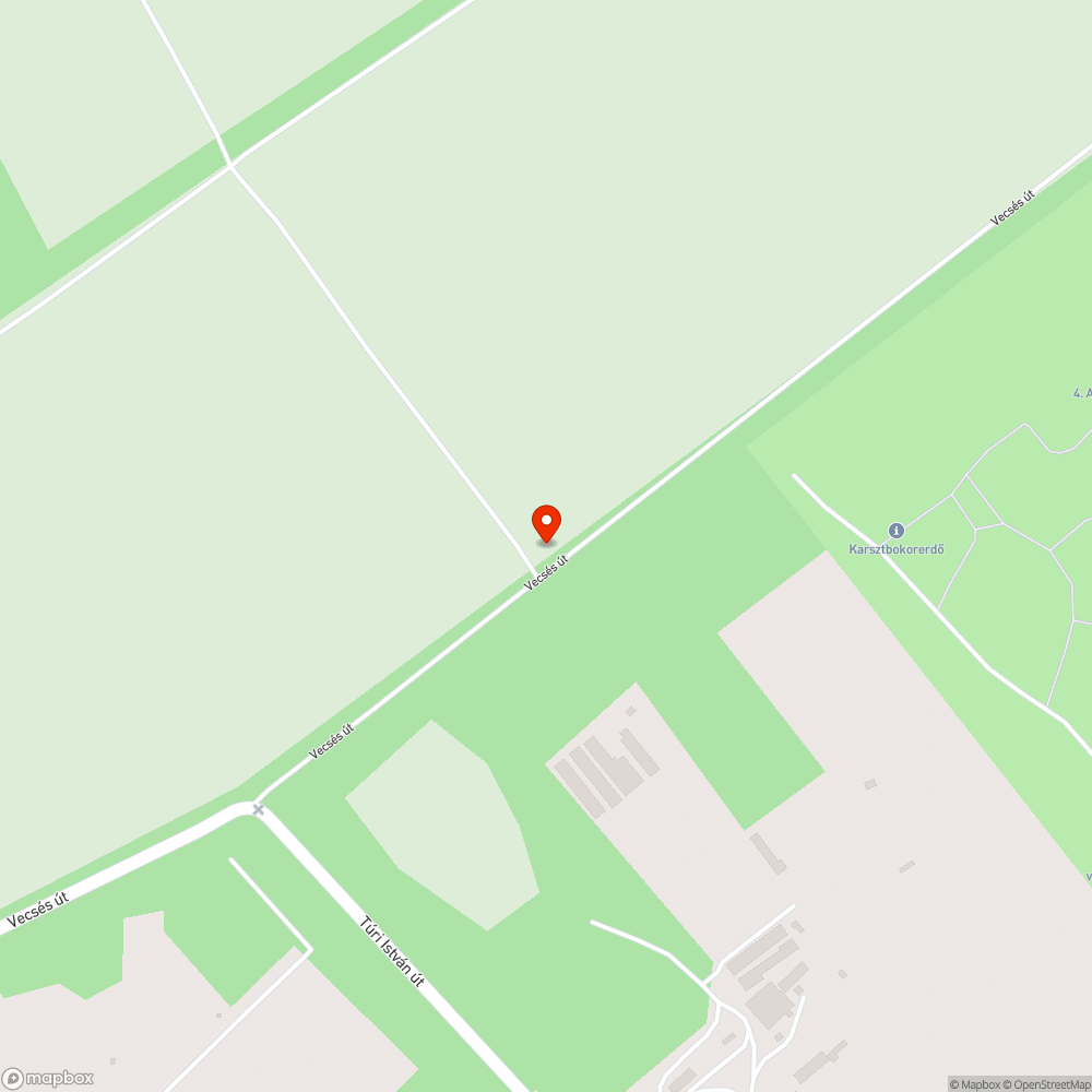 Illegális hulladéklerakó a Vecsés úton bejelentés helye