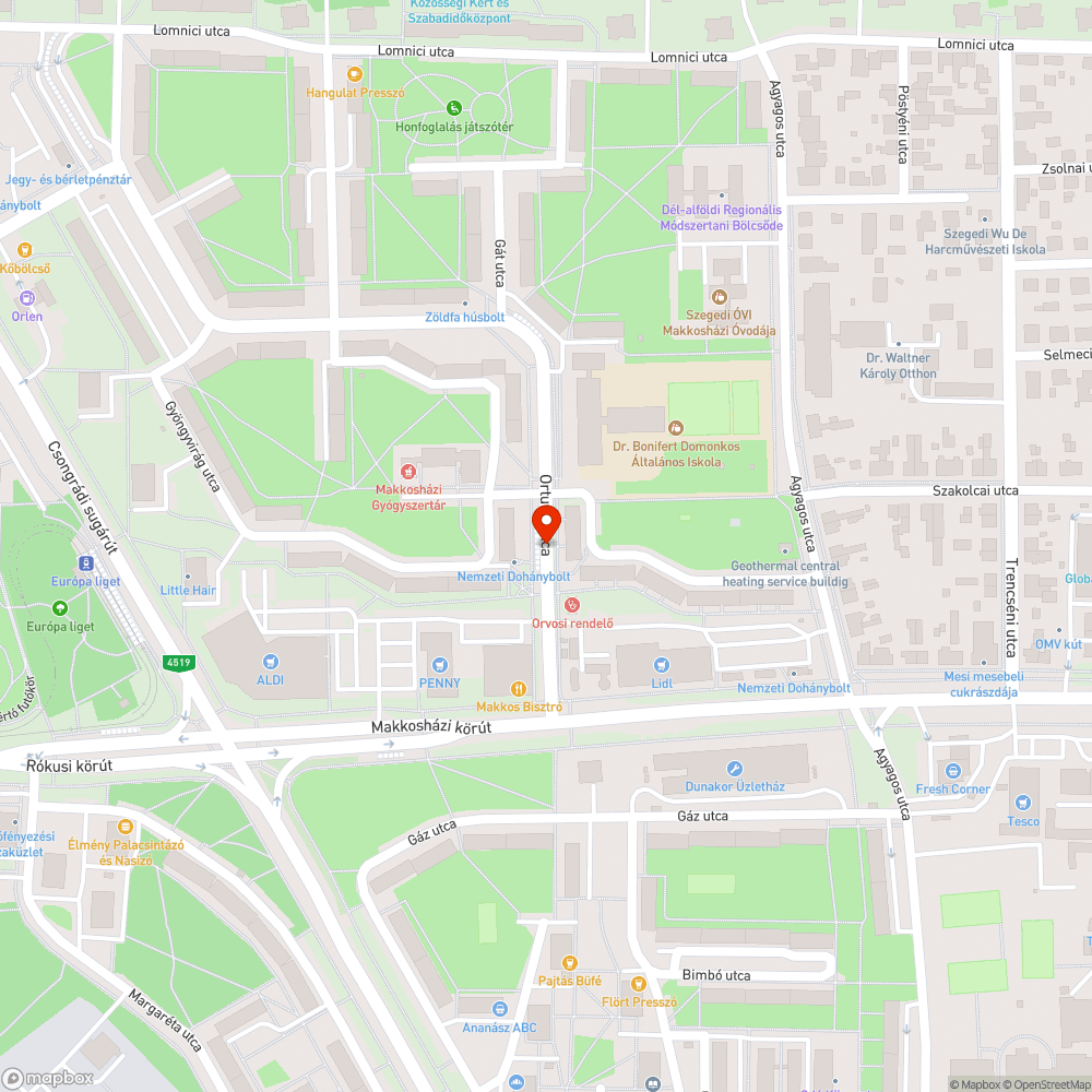 Beszakadt víznyelőrács bejelentés helye