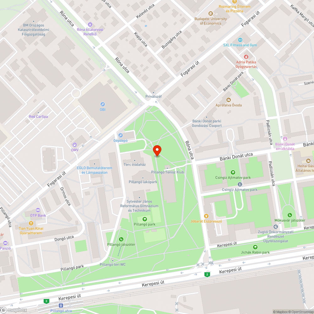 Pillangó park futókör firkás bejelentés helye