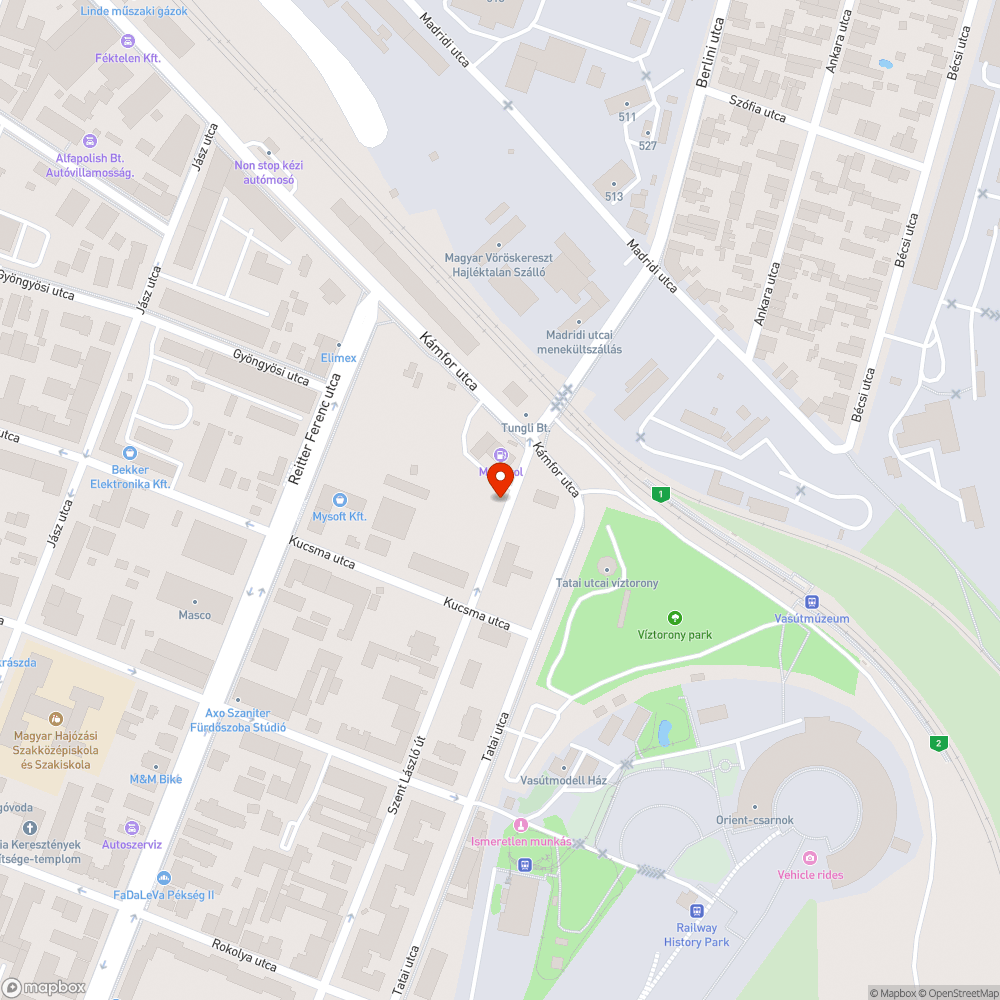 Veszélyes fal bejelentés helye