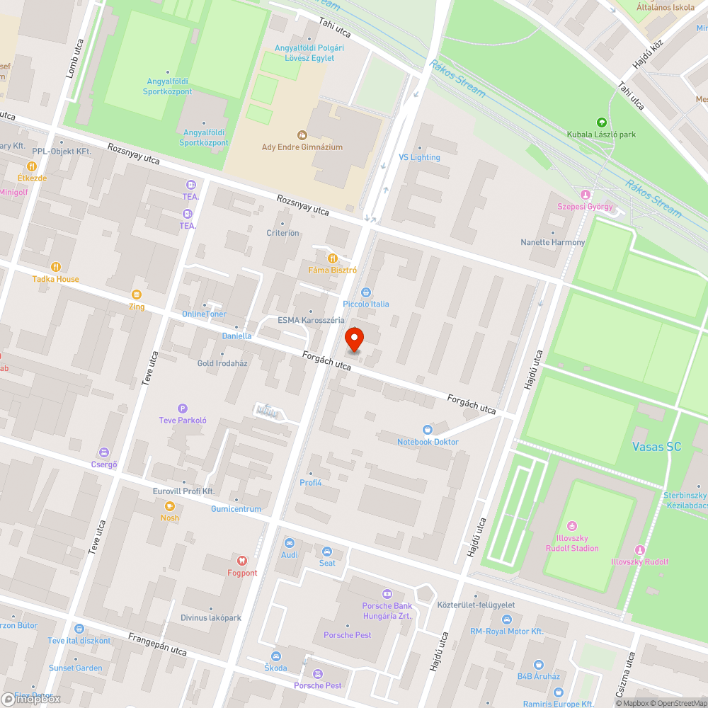 Veszélyesen kidomborodó csatorna bejelentés helye