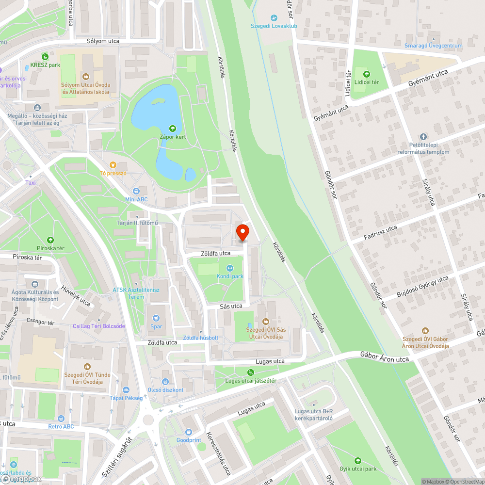 Fagyökér okozta balesetveszélyes járda bejelentés helye