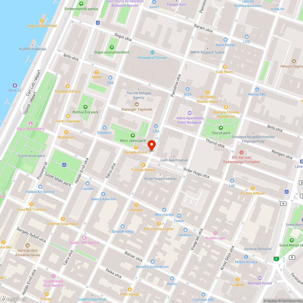 Kiégett gyalogosátkelő lámpa a Pannónia utcában bejelentés helye