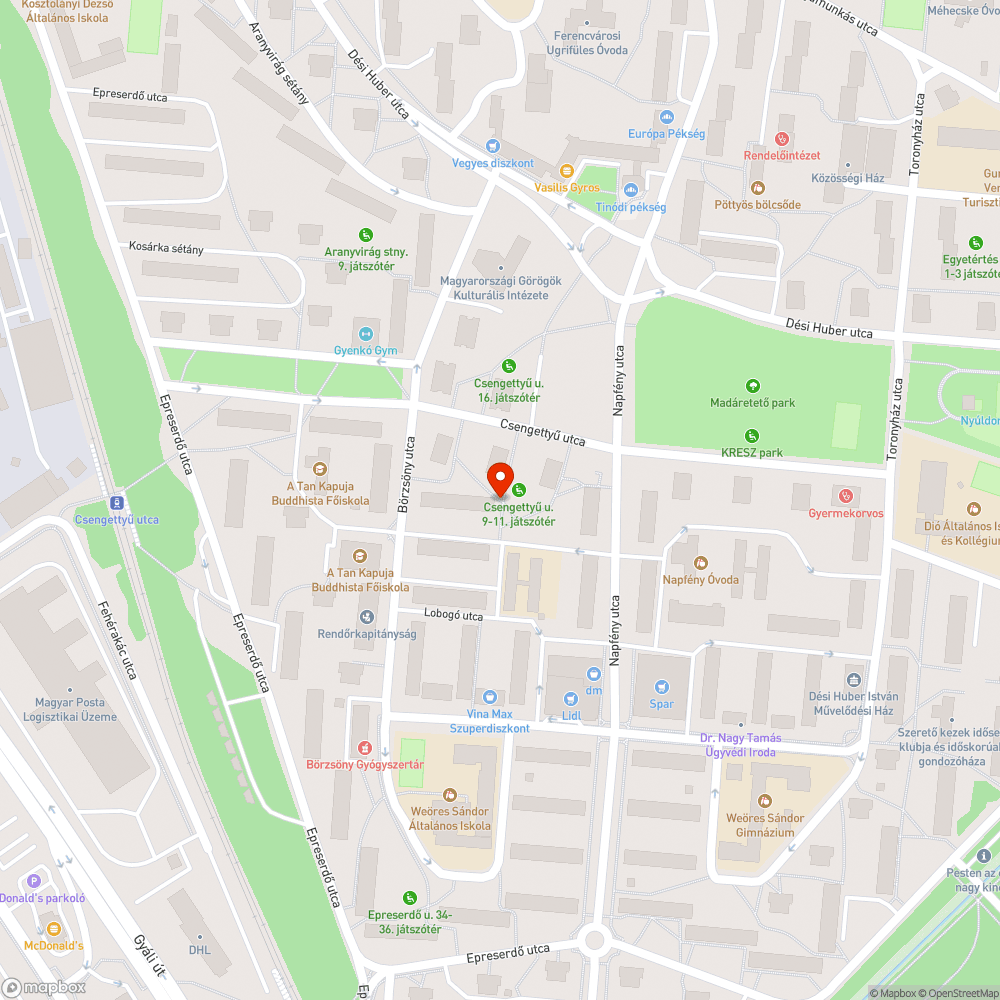 Ivókút folyik bejelentés helye