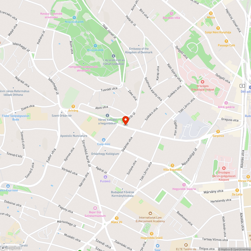 Kerékpárral átjárható zsákutca bejelentés helye