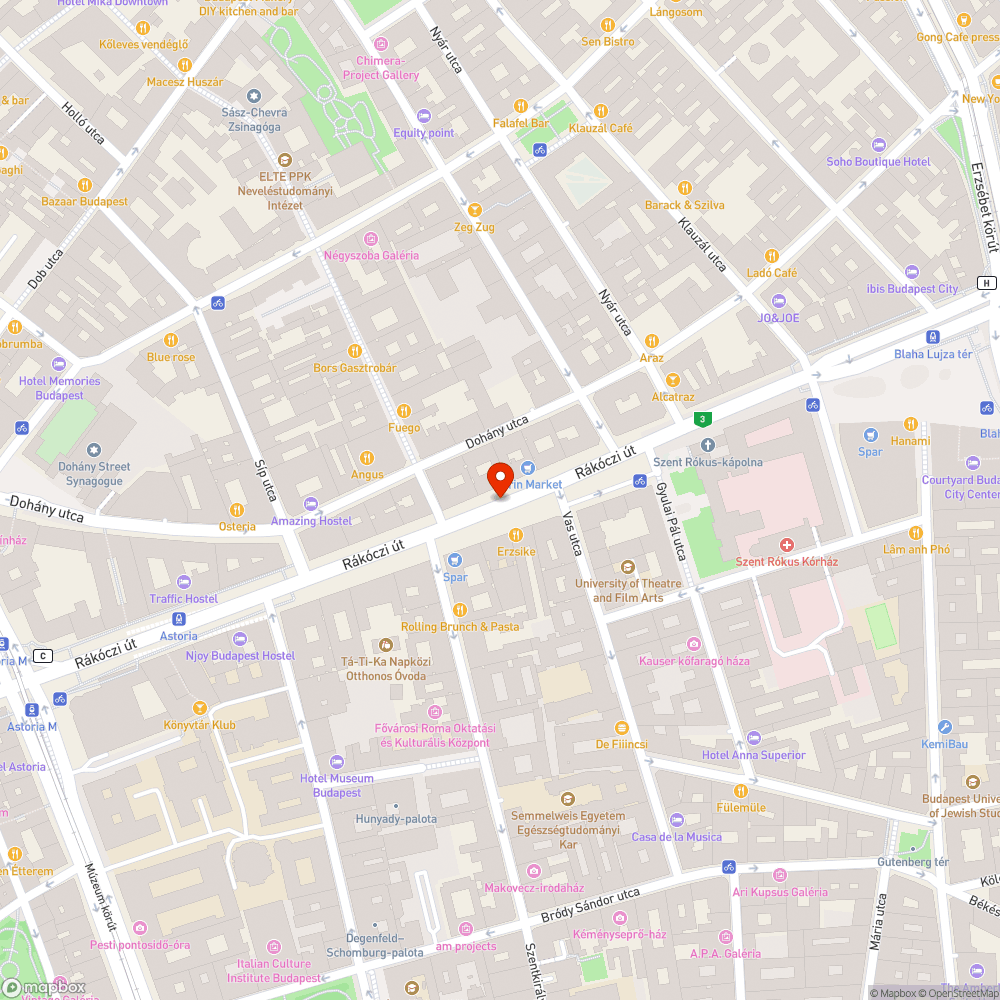 Firkás táblák (Uránia) bejelentés helye