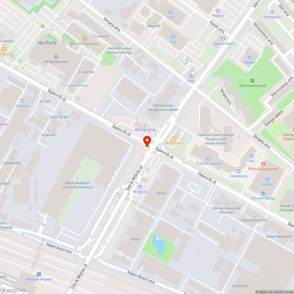 Doboz bejelentés helye